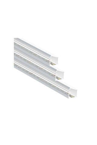 13 X12,5 Mm Şeffakapaklı Kablo Kanalı Yapışkan Bantlı 1mt Led İçin