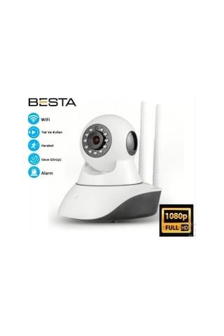 1080p 2mp 360 Derece Full Hd Kablosuz Ip Gece Görüşlü Wifi Güvenlik Kamerası
