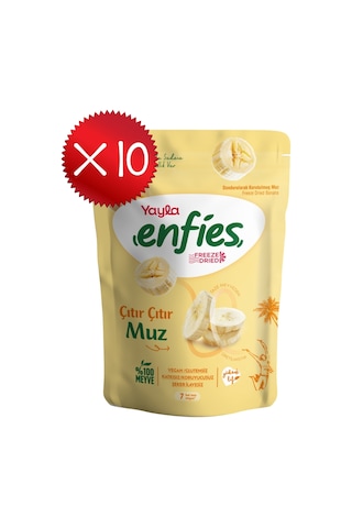 Yayla Enfies Freeze Dried Muz 20 G X10 200 G
