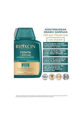 Keratin Ve Argan Onarıcı Şampuan 300 Ml - 3 Al 2 Öde 2 Adet