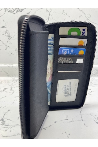 Erkek Cüzdan Telefonluk Fermuarlı Uzun