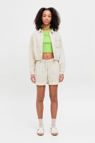 Jjxx Jxmaddy Rlx Ctn Mw Shorts Beyaz Kadın Uzun Kollu Gömlek 000000000102237797 Beyaz