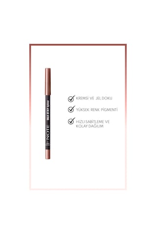 Note Cosmetique Silk Stay Lipliner Suya Dayanıklı İpeksi Dudak Kalemi 10 Chocolate Brown