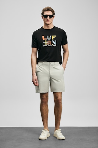 Lufian Sunny Modern Grafik T- Shirt Siyah Siyah 111020291100100