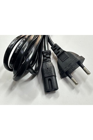 3 Metre 2 Li Power Kablo 3 Metre Işıldak Kablosu 3 Metre Televizyon Power Kablo