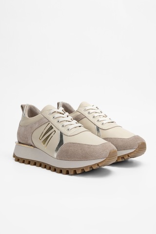 Valmenti Kadın Bej Hakiki Deri Sneakers & Spor Ayakkabı 923 V-101 Bn Ayk Sk23/24 Bej