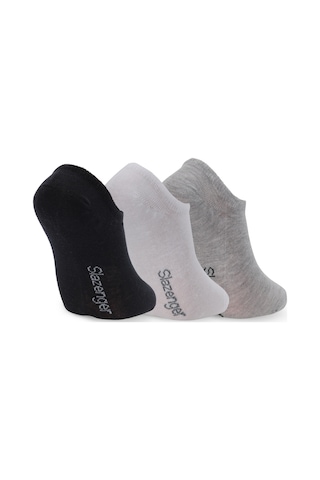 Slazenger Jacked 3 Lü Erkek Siyah / Beyaz Çorap Siyah / Beyaz