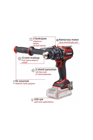 Einhell TP-CD 18/120 Li-i Bl + 41 Solo Darbeli Vidalama - 4514311