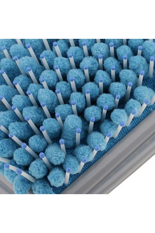 Suntek Hızlı Kuruyan Saç Fırçası Tarak Mikrofiber Mavi