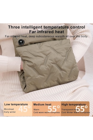 Çok Fonksiyonlu Aşağı Pamuk Susuz Elektrikli Isıtma El Isıtıcı Çanta Pembe