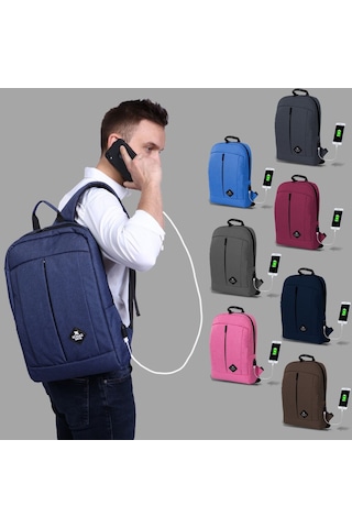 My Valice Smart Bag Galaxy Usb Şarj Girişli Notebook Sırt Çantası