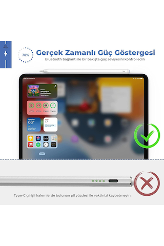 Bix Sp01 iPad Uyumlu Mini/pro/air Tablet Dokunmatik Bluetooth Stylus Yazı Ve Çizim Kalemi