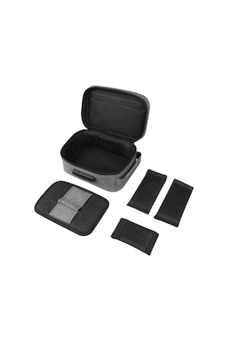 Tongxida Backwoods Şifreli Kilitli Değerli Eşya Çantası, Aktif Karbon Mavi Mavi