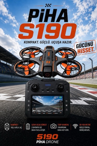 S190 Fırçasız Motor 2batarya&25dakika Uçuş 720p Çift Kamera Taşıma Çantalı Drone