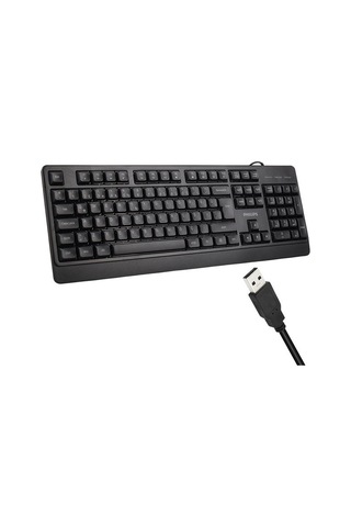 Spk6247b Usb 1.2 Metre Kablolu Klasik Siyah Numpadli Türkçe Q Klavye Diğer