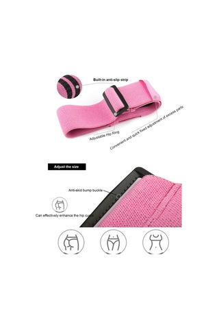 Geeroyoo Siyah-pembe Çizgili, Dengeleyebilir, Kayma Önleyici, Kalın Yoga & Egzersiz Kemerleri - Kaliteli Dokuma, Dayanıklı, Kalçayı Geliştirir, Fitnes Ve Squat İçin Uygun Siyah Ve Pembe Şerit