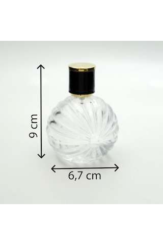 Parfüm Şişesi 100 Ml 5 Adet Top Desenli Model Kolay Kapama
