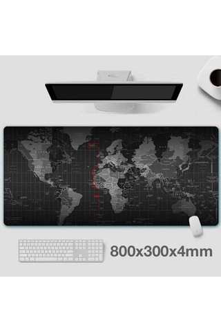 Ally Dünya Desenli Rgb Led Işıklı Oyuncu Mouse Pad 300 800 4mm- 5775