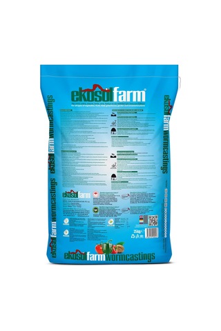 Ekosolfarm%100 Solucan Gübresi 25 Kg Organik Gübre Tüm Bitkilerde Kullanıma Uygun Katı Toz Formda Gübre 0,250