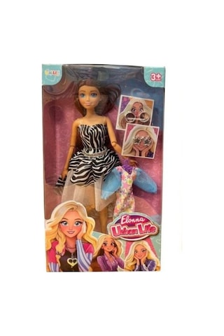 Elonna Urban Life Tam Eklemli Oyuncak Bebek 30 Cm - 2 Farklı Kıyafetli Ve Aksesuarlı Moda İkonu L