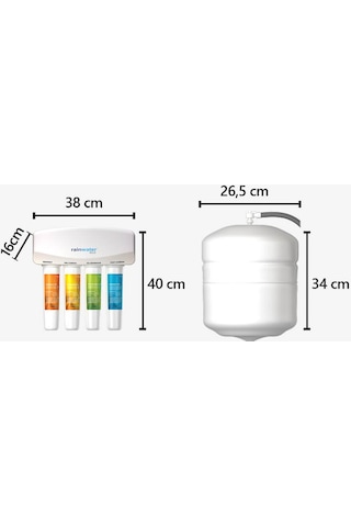 Rainwater Eco Tezgah Altı Su Arıtma Cihazı 439525707