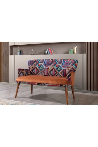 Bienvelle Turuncu Çay Seti İkili Koltuk (Balkon, Salon, Cafe, Ofi