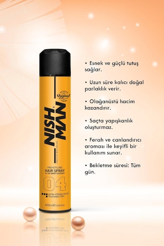04 Ekstra Tutuş Saç Şekillendirici Sprey - 400 Ml