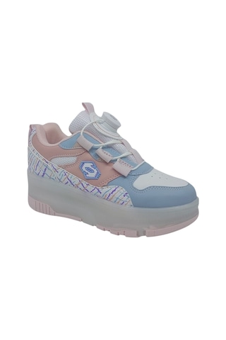 Zerhan Alessio 9625 Kız Çocuk Pudra Işıklı Patenli Tekerlekli Sneaker Spor