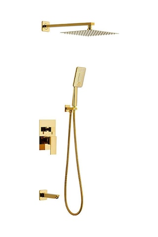 Newarc Aqua Altın Ankastre Banyo Bataryası Set 941111sg Altın