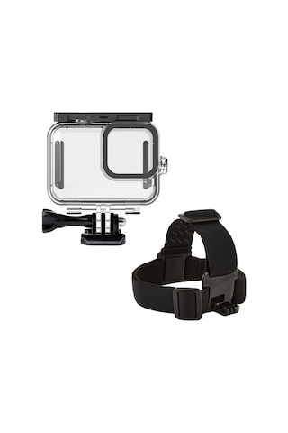 Gopro Hero 13 Hero12 Hero 11 Hero 10 Hero 9 Black Uyumlu Housing Kafa Bandı ve Göğüs Kemeri 5 Parça Set Go209