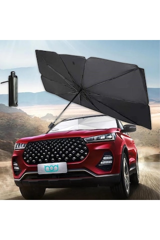 Bod Ön Cam Şemsiye Güneşlik Katlanabilir Esnek Gölgelik 140x80