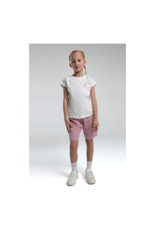 Rolypoly Kız Çocuk Beyaz Bermuda Takım 5274-47651 Beyaz