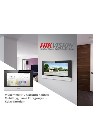 Hikvision Ds-Kh6320-Wte1 7 Tft Iç Mekan Ip Görüntülü Diafon Ekran