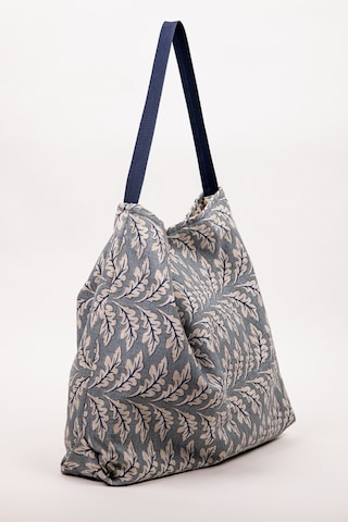 Fabric Craft Bag Omuz Çantası Desenli Pamuklu Gri Gri
