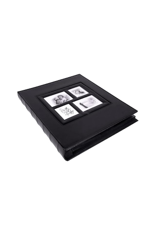 10x15cm 500'lük Siyah Deri Fotoğraf Albümü Büyük Boy