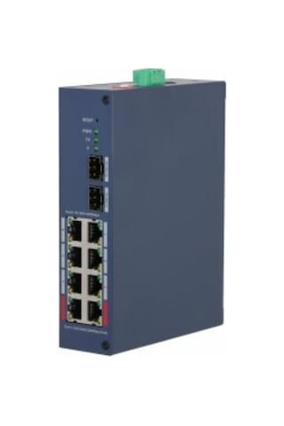 Dahua Chs4210-8gt-110 8 Port Poe 2 Port Sfp Gigabit Yönetilebilir Poe Switch 110w