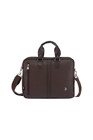 U.s. Polo Assn. 6752 Omuz Askılı Laptop Çantası Evrak Çantası Kahverengi Kahverengi