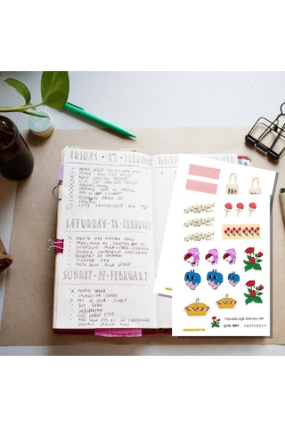 Piknik Temalı Sticker Set 3'lü