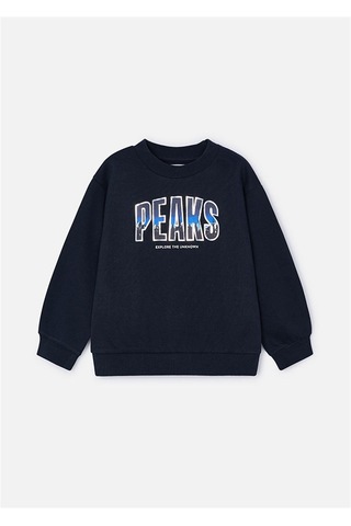 Mayoral Erkek Çocuk Baskılı Sweat Blue Black 4456 Siyah