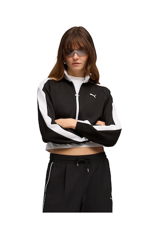 634556-01 Puma T7 Pique Cropped Jacket Kadın 634556-01 Siyah