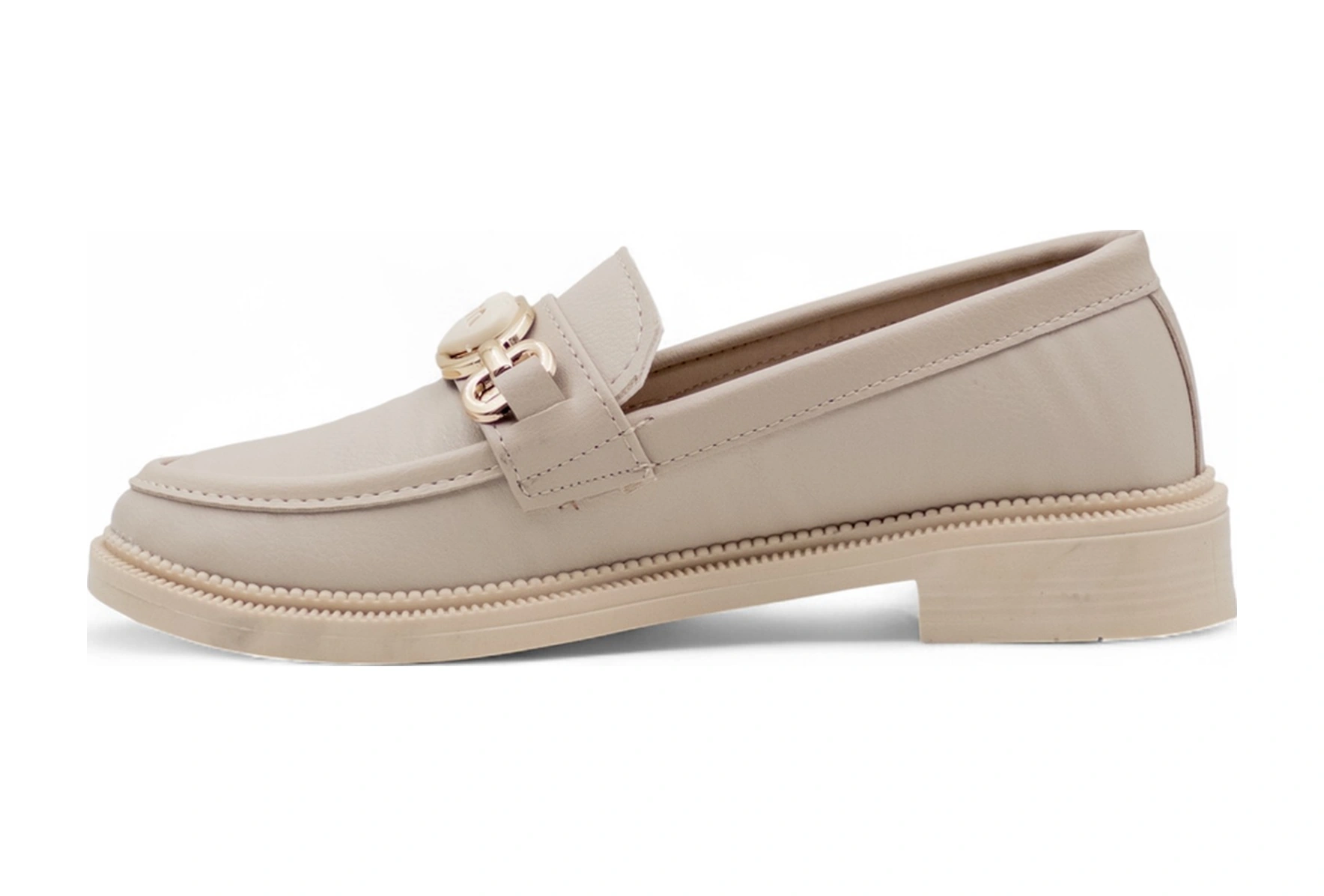Su&naz Toka Detaylı Kadın Loafer Krem
