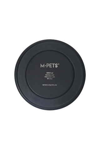 10530699 M-pets Eskımo Çift Cidarlı Mama Kabı 2l Black