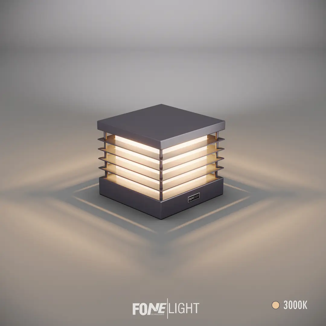 Fonelight Postila Set Üstü Alüminyum Bahçe Duvar Aydınlatma Antrasit