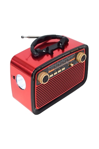 Kbroad KTF-1467 Fener Işıklı Şarjlı Nostalji Radyo Bluetooth Hoparlör