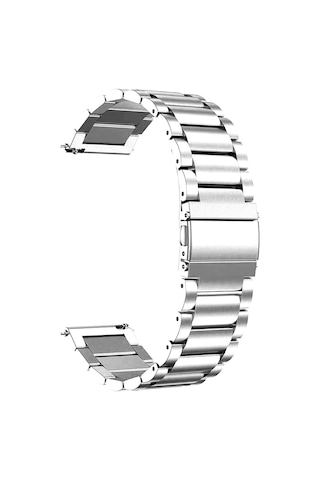 Amazfit Bip 3 Metal Stainless Steel Kordon Amazfit Bip 3 İle Uyumlu Kordon, Akıllı Saat Kayışı