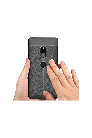 Sony Xperia Xz2 Kılıf Zore Niss Silikon Kapak Gri