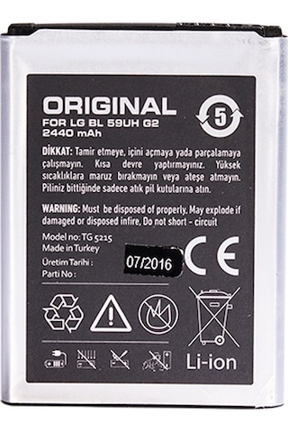 Tiger LG Uyumlu G2 Mini D610 Bl-59Uh Batarya 2440 Mah