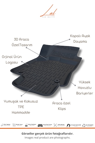 Volkswagen Tiguan 3d Havuzlu Paspas Alt Kademe Bagaj Havuzu Seti 2016-2023 Uyumlu