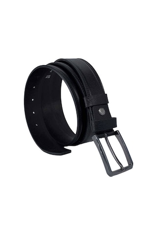 Süzer Deri Siyah Hakiki Deri 3.5 Cm.lik Tokalı Klasik Erkek Kemer - Xd-300-28-st Siyah