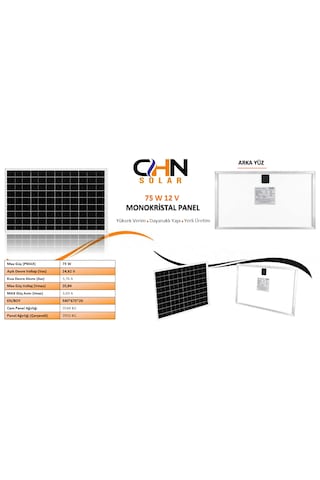Chn75w-12v Güneş Paneli